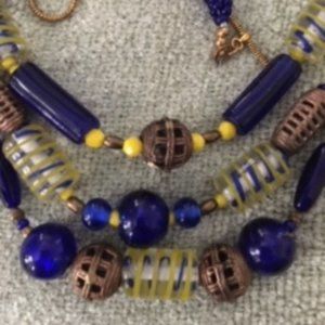 Tribal bead necklace